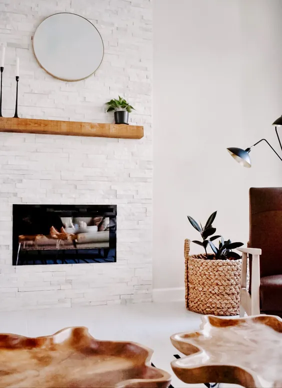 شخصی سازی یک شومینه برقی مخصوص خانه DIY- فضای داخلی بسیار زیبا با زیتون