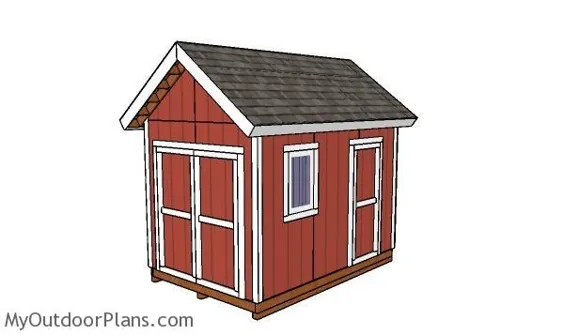 طرح های سنگین 8x12 | MyOutdoorPlans | طرح ها و پروژه های رایگان نجاری ، DIY Shed ، Wooden Playhouse ، کلاه فرنگی ، Bbq