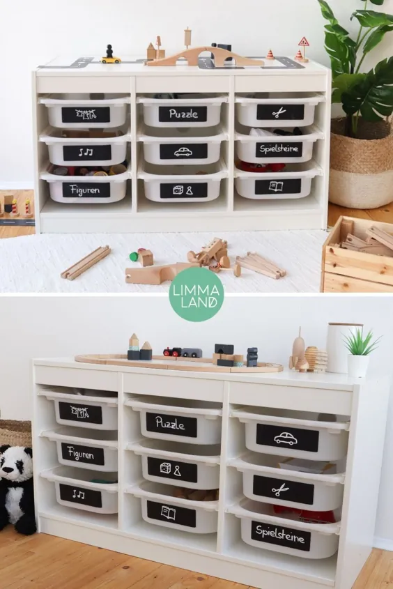 مهر Ordnung im Kinderzimmer mit praktischen Klebefolien für deine IKEA Möbel.