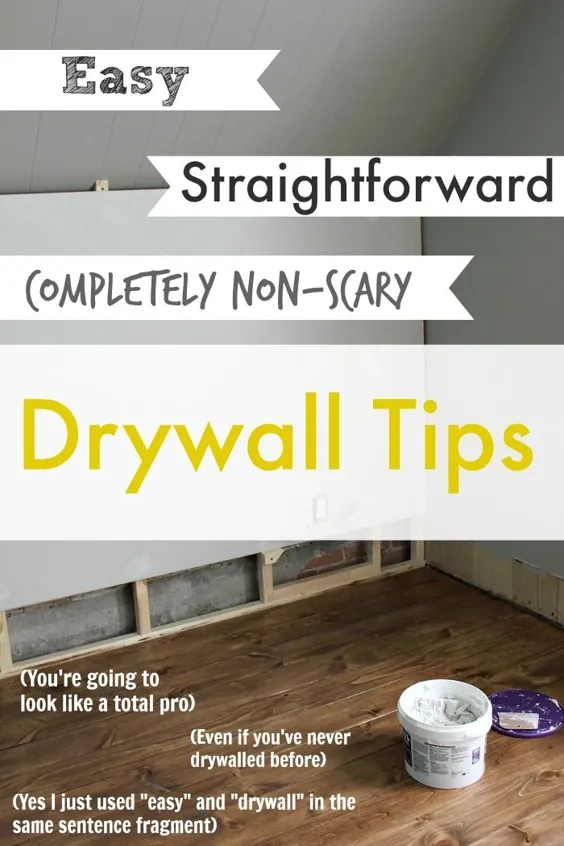 نکات آسان DIY Drywall |  خانه Creek Line