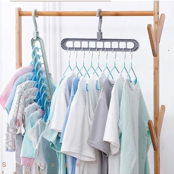 چرخش ضد لغزش تاشو MAGIC CLOTHES HANGER