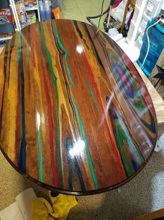 pinterest نقاشی یک میز چوبی