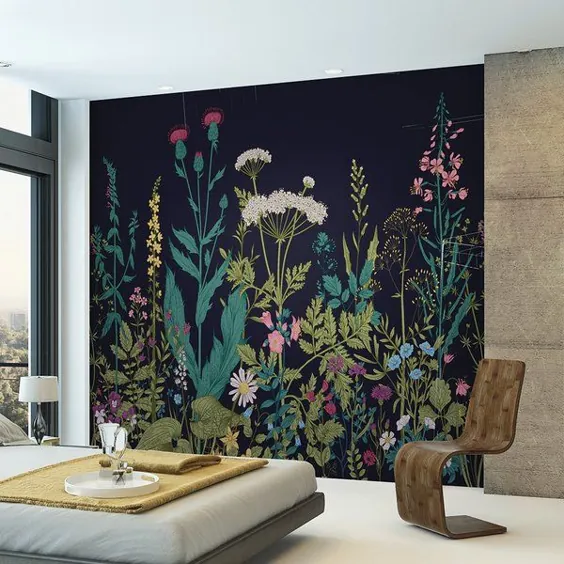 نقاشی دیواری مات Botanical Fleur