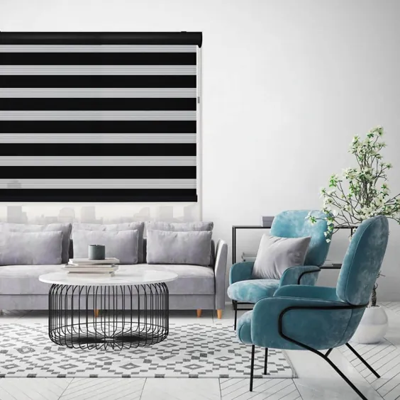 سایه دو غلتک Architect Zebra | SelectBlinds.com