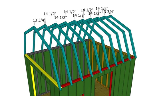 10x12 Shed Plans - Gambrel Shed - بارگیری PDF رایگان |  طرح های رایگان باغ - نحوه ساخت پروژه های باغ