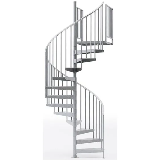 Mylen Stairs Retoute 60 اینچ x 13.67 فوت فوت 1 پلت فرم ریلی کیت راه پله مارپیچی گالوانیزه ، متناسب با قد: ​​110.5 اینچ تا 123.5 اینچ (12 قدم) Lowes.com
