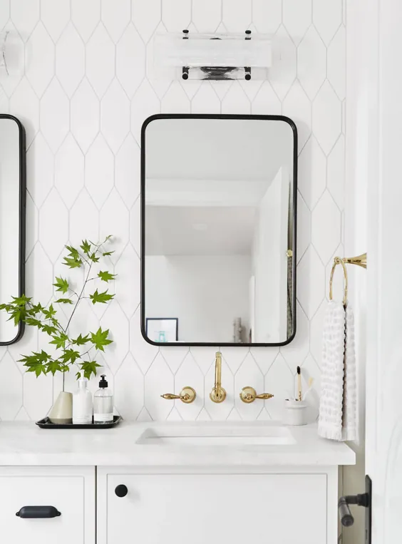 Portland Reveal: چگونه من یک حمام مهمان مدرن و هنوز طراحی کردم