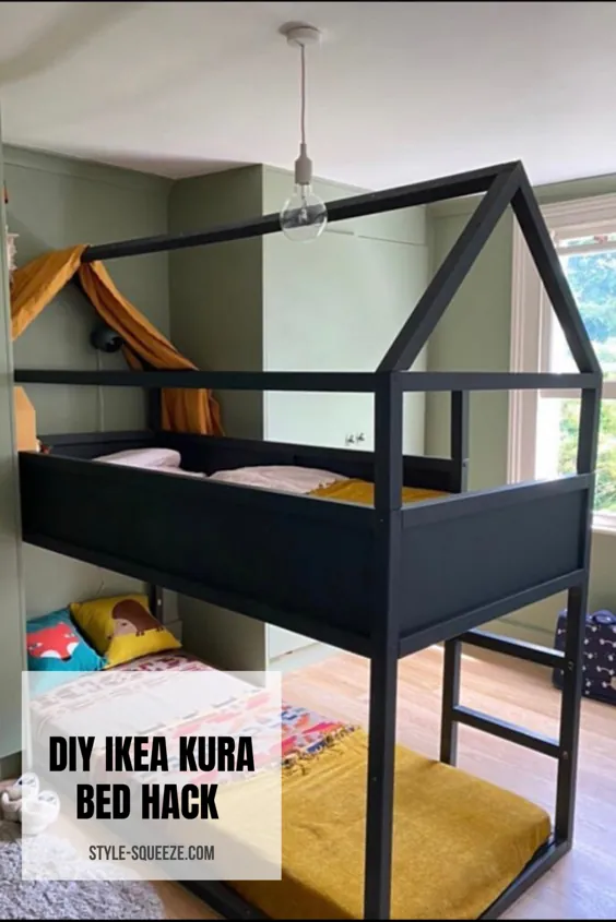 هک تختخواب DIY IKEA KURA - سبک فشار دهید