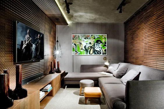 30 ایده اتاق تلویزیون برای خانه های کوچک |  احترام گذاشتن