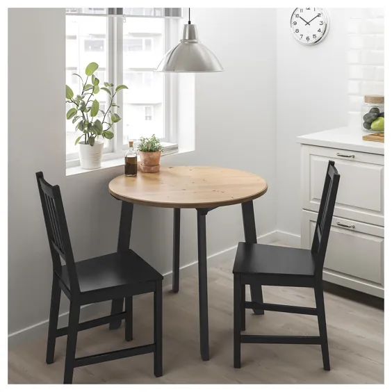 GAMLARED / STEFAN Tisch und 2 Stühle - Antikbeize hell / braunschwarz - IKEA Österreich