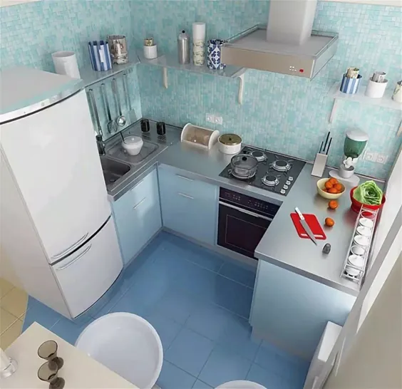 40 ایده طراحی آشپزخانه برای مکان های کوچک