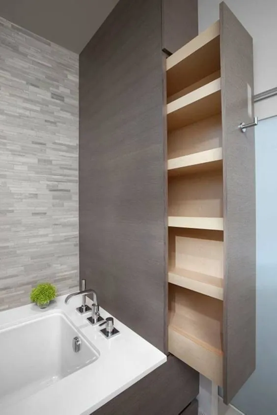 Kleines Bad aufbewahrung wanne schublade #aufbewahrung #bathroomdesignideas # kl... - 2019 - Shower Diy