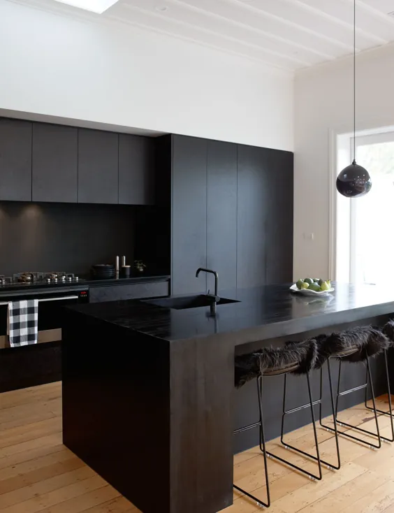 5 آشپزخانه سیاه شایسته Swoon + نکات طراحی - 204 PARK