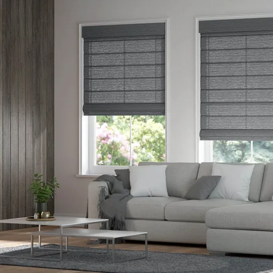 سایه های بی سیم سفارشی Luxe Modern Roman | SelectBlinds.com