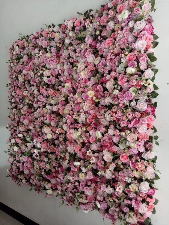 پس زمینه دکور دیوارهای گل برای چیدمان عروسی |  اتسی