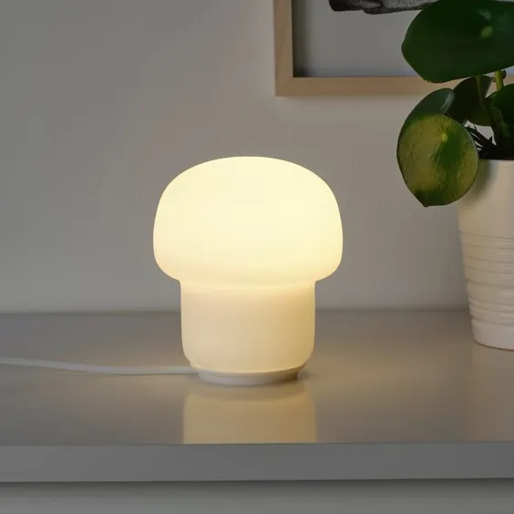 چراغ رومیزی TOKABO با لامپ LED ، عقیق شیشه ای - IKEA