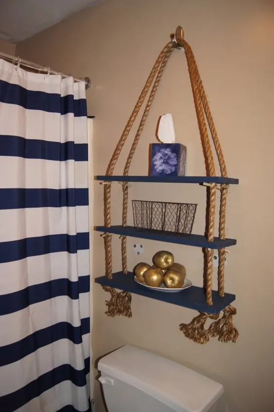 دکوراسیون آپارتمان DIY: قفسه طناب دریایی - اولین آپارتمان من