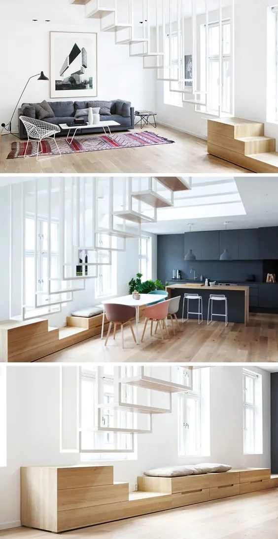 13 ایده طراحی پله برای فضاهای کوچک