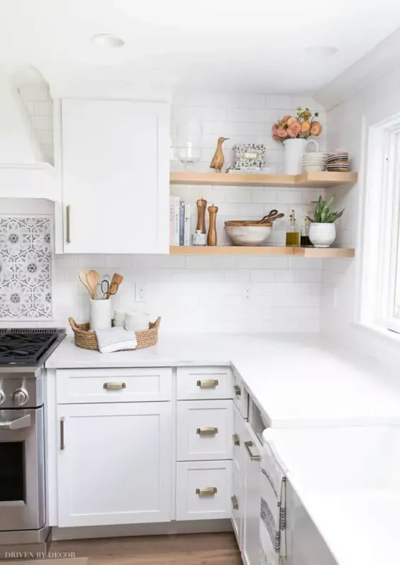30+ ایده خلاقانه قفسه بندی آشپزخانه باز که عملی است