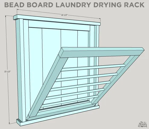 نحوه ساخت قفسه خشک کن لباسشویی DIY Ballard Designs