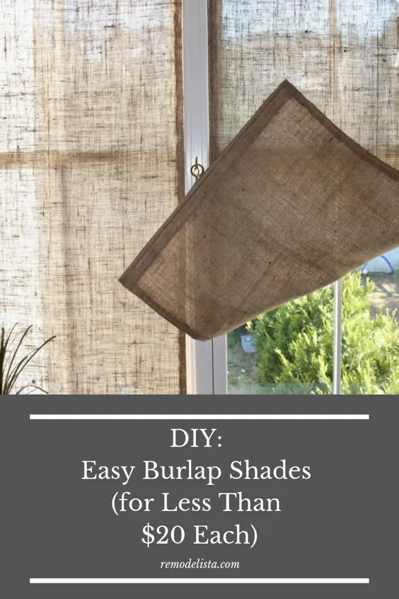 The Shingled House DIY: Shades Easy Burlap Shades (با هزینه کمتر از 20 دلار) - Remodelista