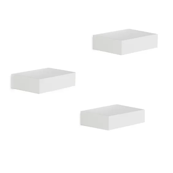 قفسه های ویترین Umbra® به رنگ سفید (مجموعه 3) |  حمام تختخواب و فراتر از آن