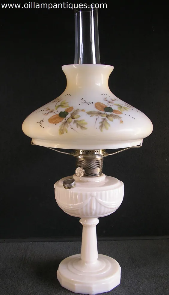 Tall Lincoln Drape Lamp توسط علاladالدین دهه 1940 - عتیقه جات لامپ روغن