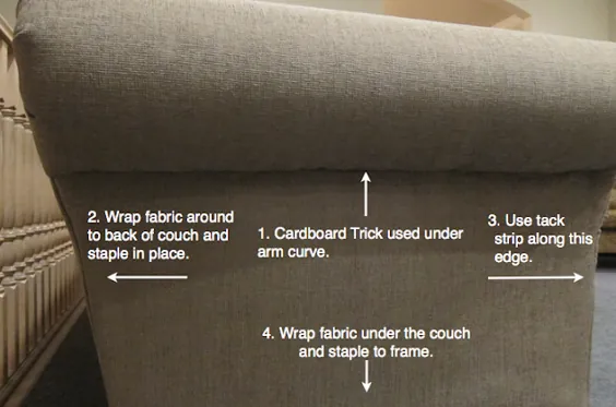 پارچه نوار DIY از یک کاناپه و آن را دوباره نصب کنید