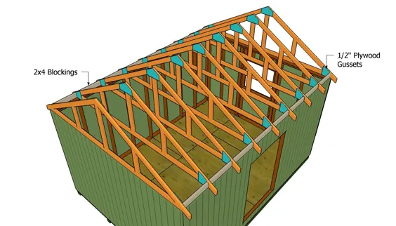 نقشه های سقف بزرگ |  MyOutdoorPlans |  طرح ها و پروژه های رایگان نجاری ، DIY Shed ، Wooden Playhouse ، کلاه فرنگی ، Bbq