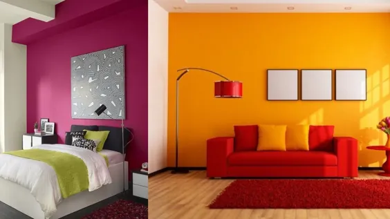 110 ترکیب رنگ مدرن دیوار برای اتاق نشیمن و اتاق خواب II ایده رنگ رنگ دیوار