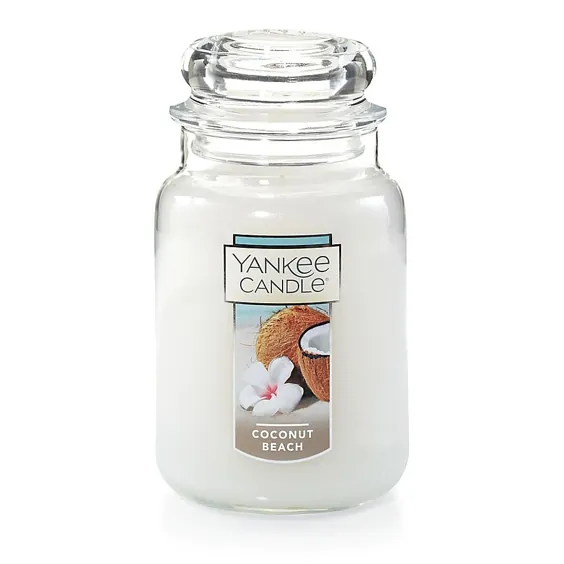 شمع Yankee Coconut Beach Large Classic Jand Candle White