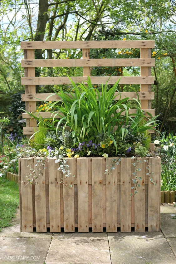 Garden DIY: کاشت پالت چرخان و صفحه حریم خصوصی پاسیو