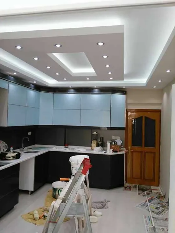 طرح های سقف مدرن زرق و برق دار برای آشپزخانه |  HPD مشورت کنید