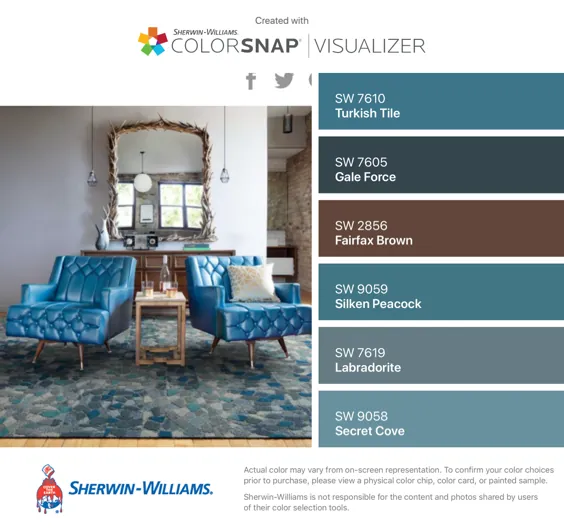 برنامه تطبیق رنگ Paint: برنامه ColorSnap® Paint Color - Sherwin-Williams