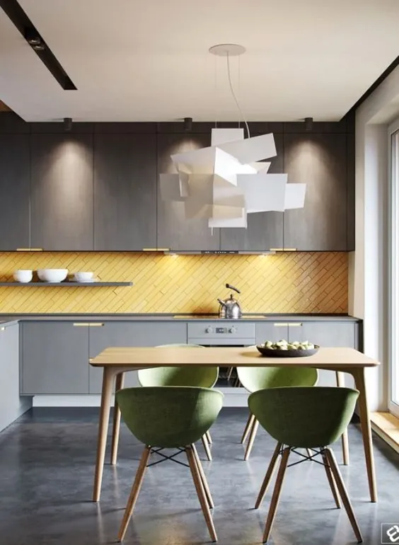 27 ایده زرد برای تزئین آشپزخانه برای بالا بردن خلق و خوی شما
