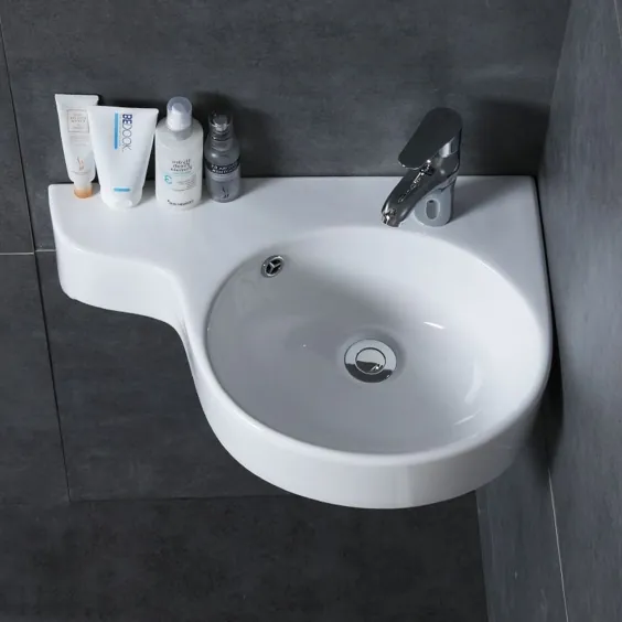 252.9US $ | ظرفشویی حوضچه گوشه حمام ظرفشویی آویز کوچک مینی آپارتمان دیواری مثلث سرامیکی دیگ wx11201153 | سینک ظرفشویی حمام |  - AliExpress