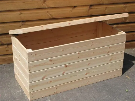 جعبه ذخیره سازی Shiplap چوب نرم - درمان نشده