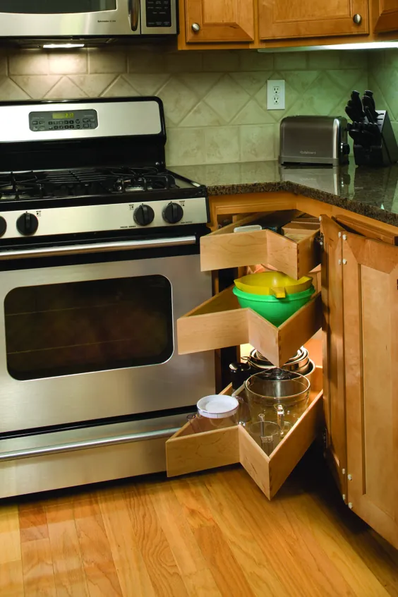 بیرون کشیدن کابینت گوشه کور - جدید / آشپزخانه و غذاخوری: خانه و آشپزخانه