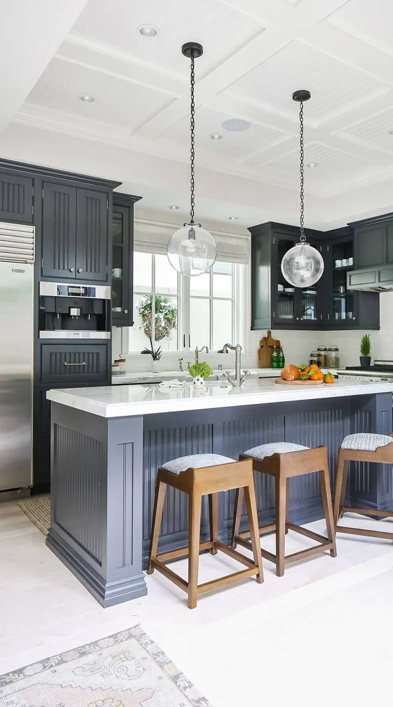 کابینت آشپزخانه 44+ خاکستری (تیره یا سنگین؟) - تیره ، روشن و مدرن!