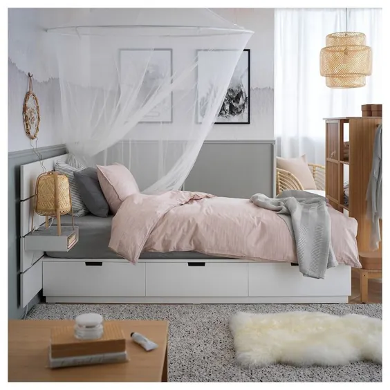 NORDLI سفید ، تختخواب و اتاق خواب ، تختخواب ، 90x200 سانتی متر - IKEA