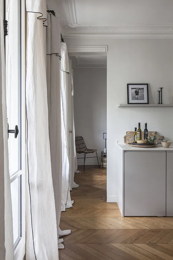 〚ظرافت فرانسوی و احساس اسکاندیناوی: آپارتمان مدرن در پاریس〛 ◾ عکس ◾ ایده ◾ طراحی