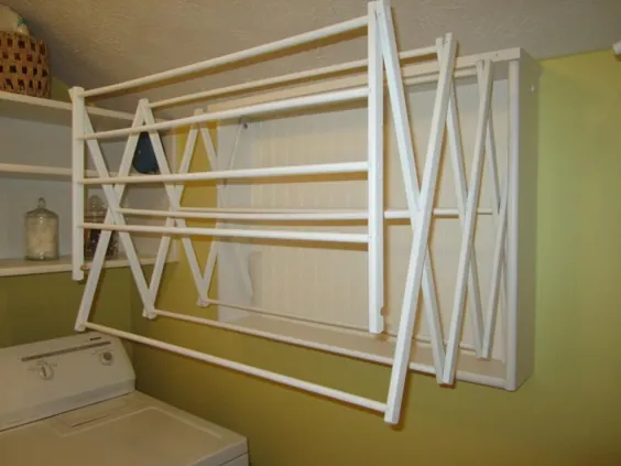 قفسه خشک کن لباسشویی خود را بسازید - یک پروژه آسان DIY