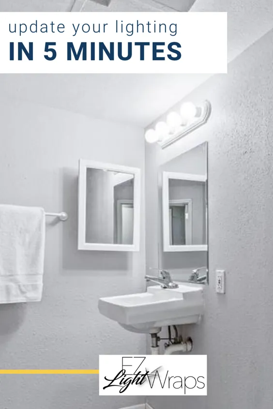 Ez Light Wraps - تعمیر سریع برای پوشش چراغ های هالیوود در حمام |  بازسازی خانه DIY