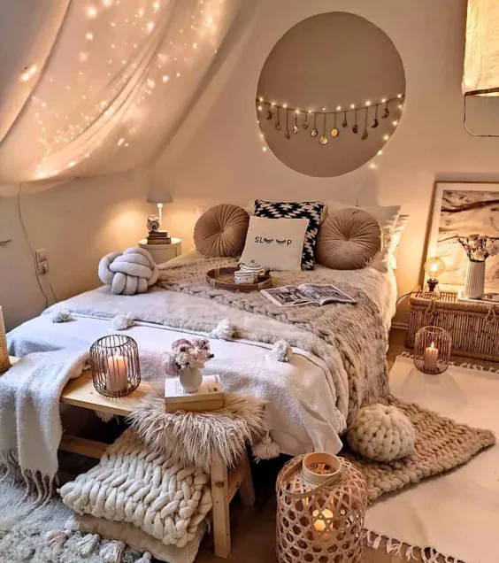 54 ایده برتر اتاق خواب Boho - خانه داخلی و طراحی