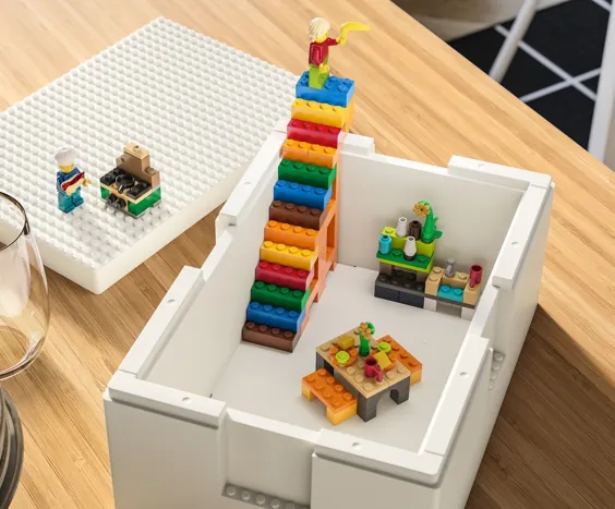شما می توانید ظروف ذخیره سازی IKEA Lego را تهیه کنید و همه آنها را لازم دارم