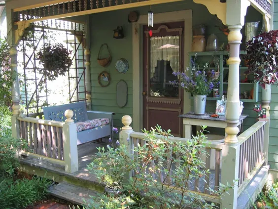 40+ ایده های تزئینی ایوان قدیمی روستایی برای ایجاد گرما در فضای بیرونی خانه شما