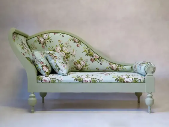 سبک باروک فرانسوی Chintz-Upholstered Daybed ، حدود دهه 1940