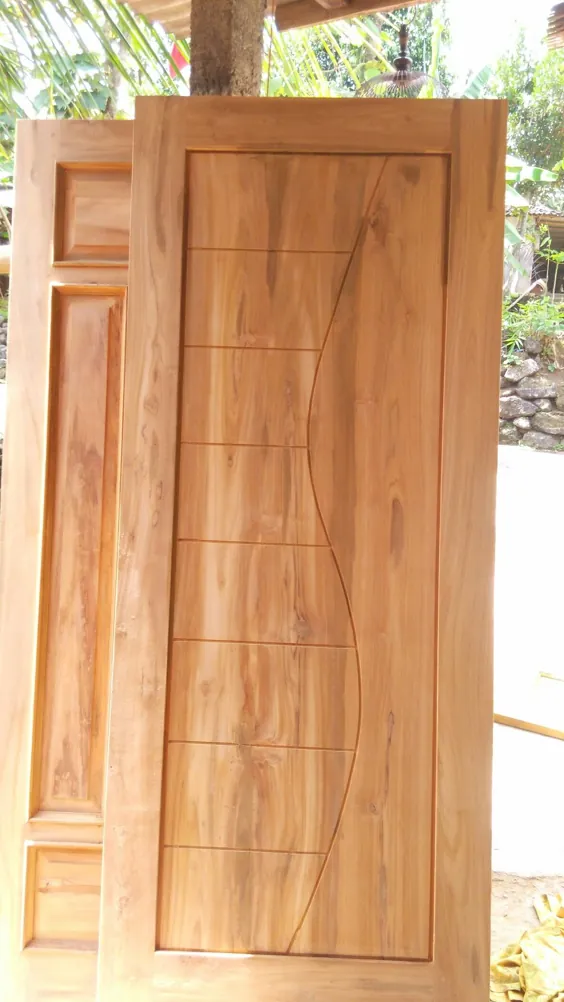 درب چوب ساج مینیمالیستی - انواع درب