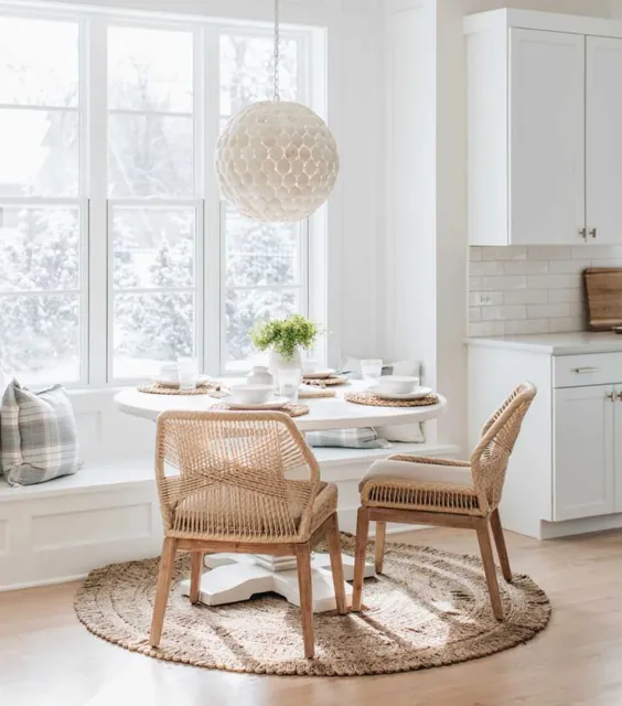 صندلی ناهار خوری BLU Home Loom - شن و ماسه (مجموعه 2) در سال 2020 |  دکوراسیون کلاسیک منزل، گوشه غذاخوری، دکوراسیون منزل