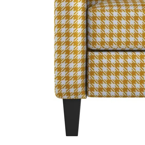 صندلی تکیه دار ProLounger Push Back در پارچه خردل زرد Houndstooth-A167772 - انبار خانه